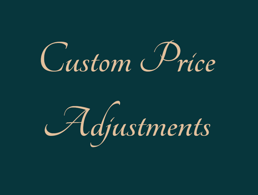 Custom Price Adjustments